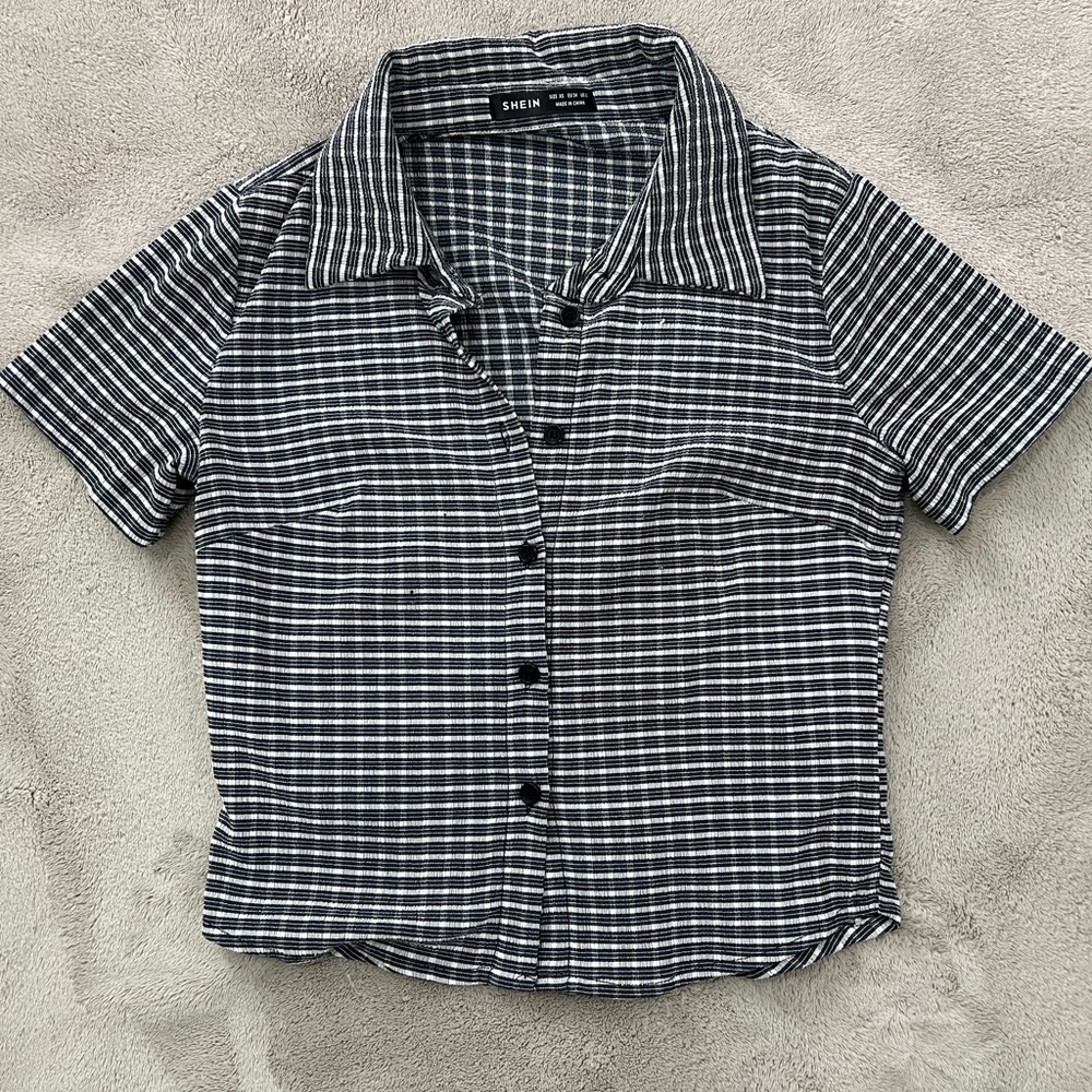 Shein button up shirt